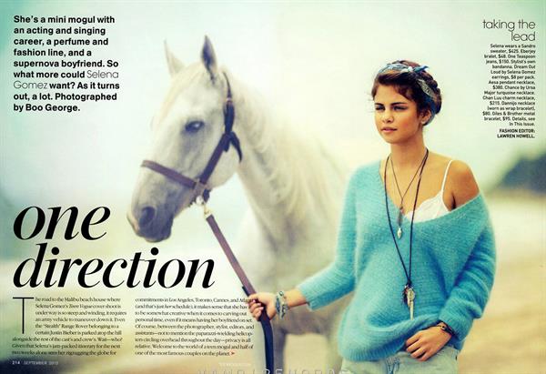 Selena Gomez teen vogue september 2012 