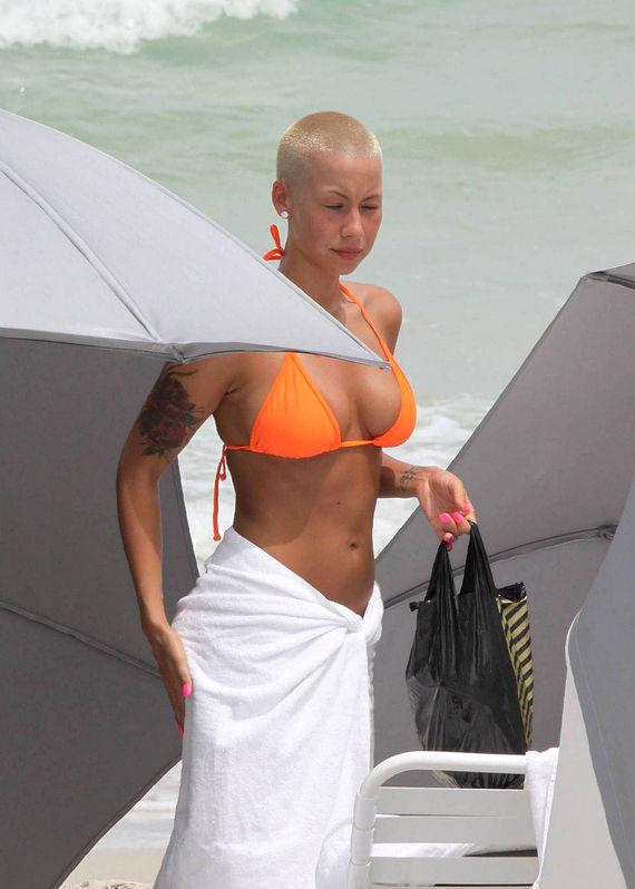 Amber Rose in a bikini