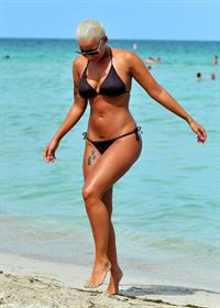 Amber Rose in a bikini