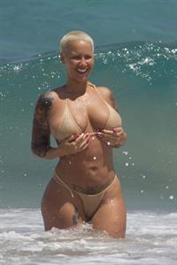 Amber Rose in a bikini