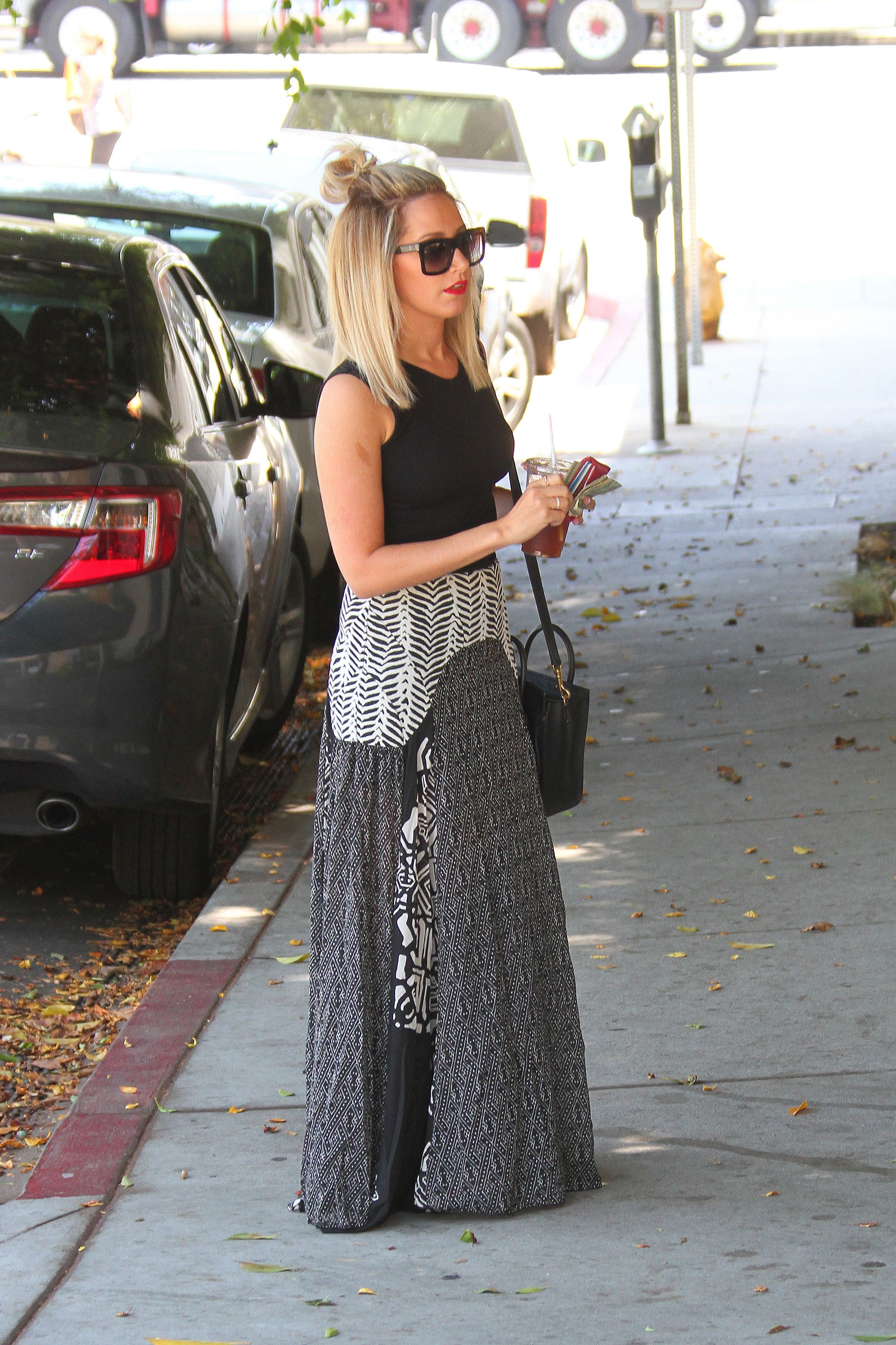 Ashley Tisdale heads to a hair salon in West Hollywood June 12, 2014