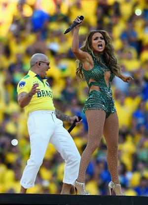 Jennifer Lopez performs during the Opening Ceremony of the 2014 FIFA World Cup Brazil June 12, 2014