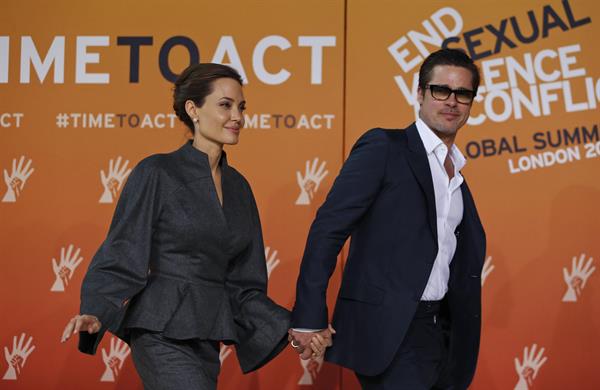 Angelina Jolie at the Global Summit To End Sexual Violence In Conflict June 13, 2014