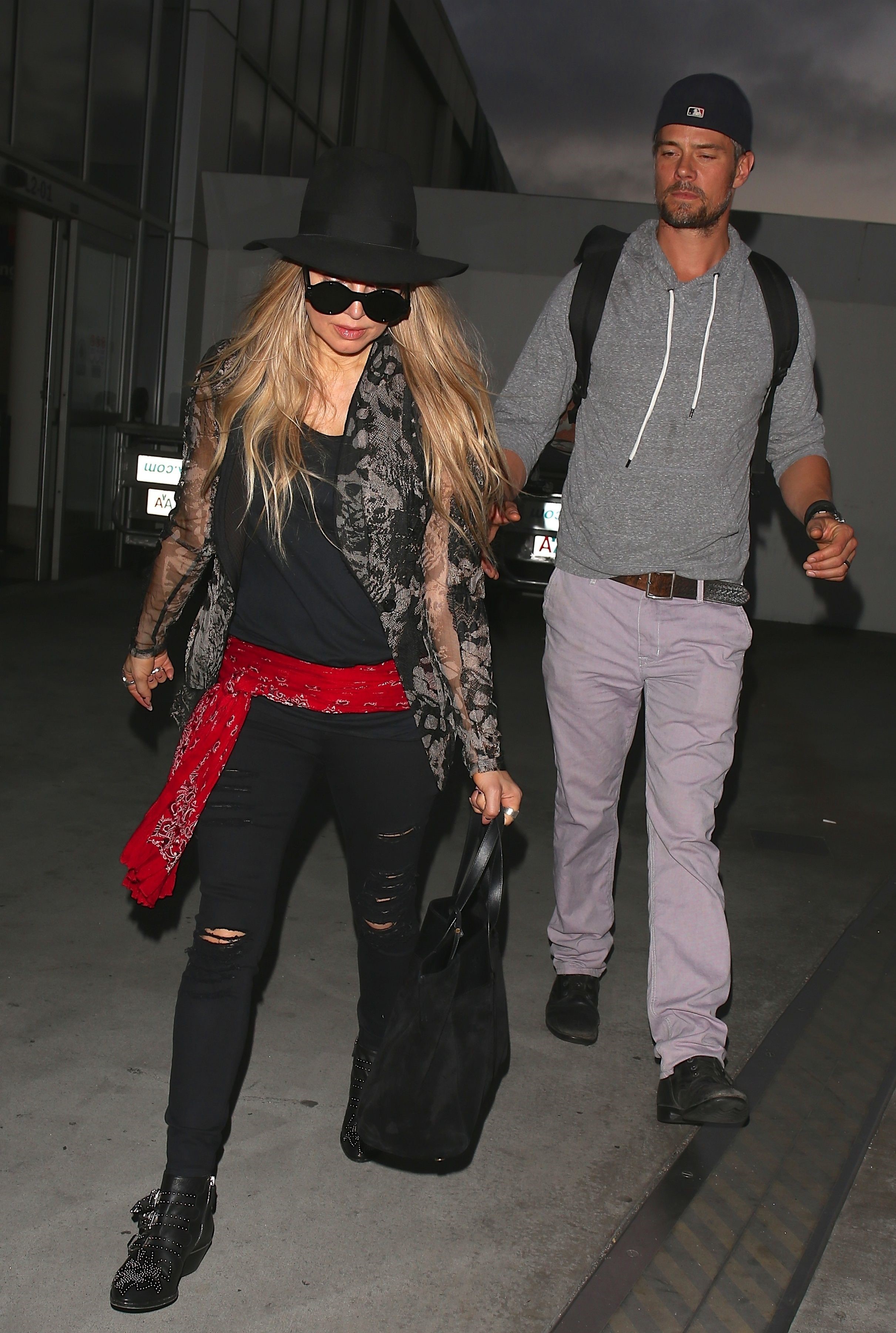 Fergie arriving at LAX, June 11, 2014