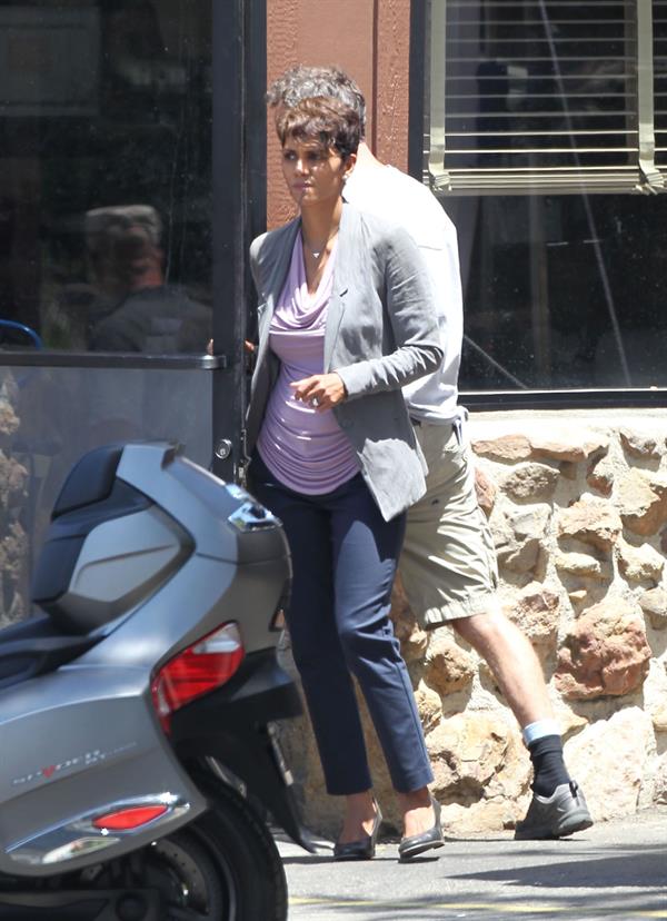 Halle Berry on set of Extant in Agoura Hills June 10, 2014