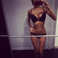 Lily Ermak in lingerie taking a selfie