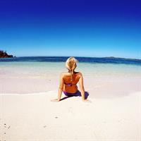 Emilie Voe Nereng in a bikini