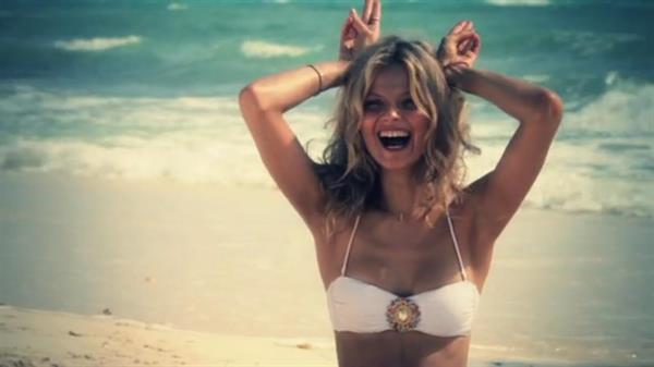 Magdalena Frackowiak in a bikini