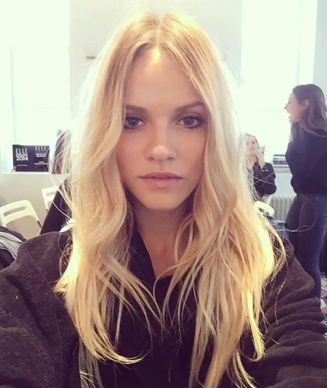 Ginta Lapina taking a selfie