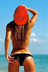 Nina Agdal in a bikini - ass