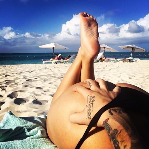 Mónica Alvarez in a bikini