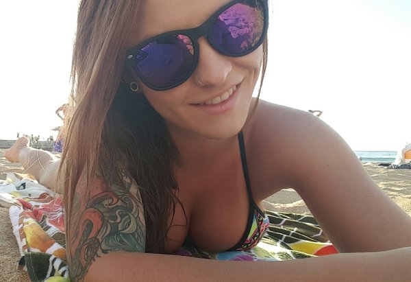 Anonymous in a bikini