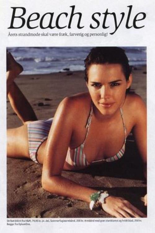 Holly Lynch in a bikini