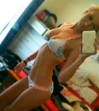 Anonymous in lingerie taking a selfie
