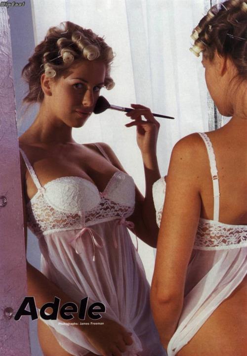 Adele Stephens in lingerie