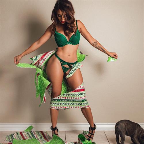 Tianna Gregory in lingerie