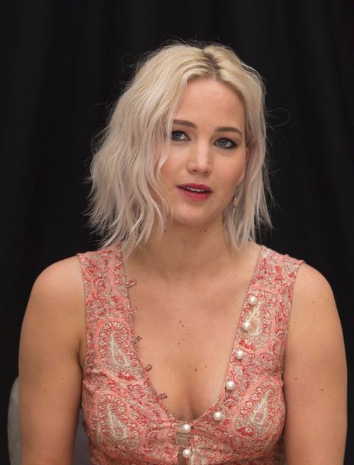 Jennifer Lawrence attending X-Men Apocalypse Press Conference in London on May 9, 2016