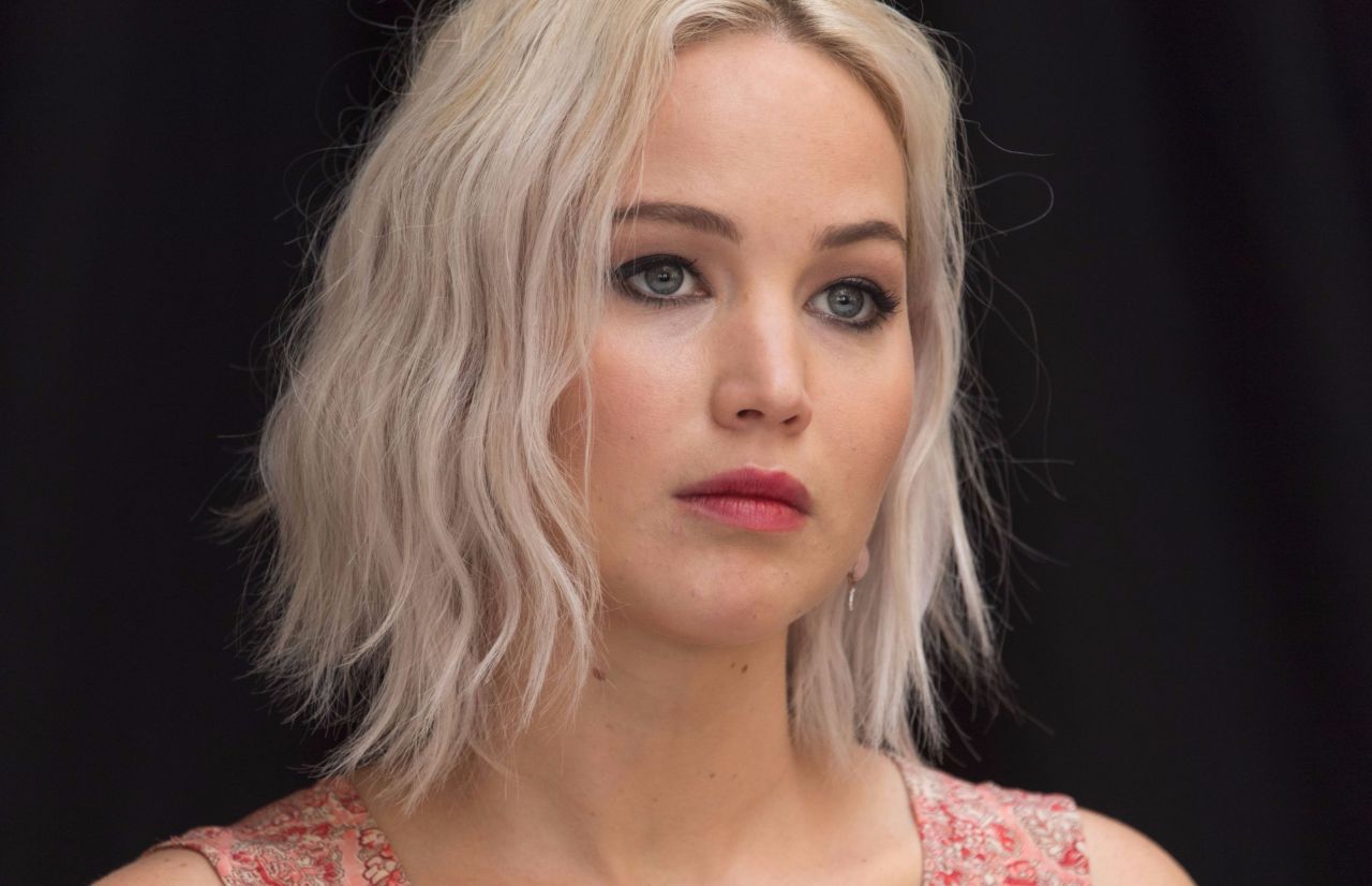 Jennifer Lawrence attending X-Men Apocalypse Press Conference in London on May 9, 2016