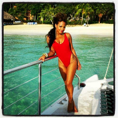 Christina Milian in a bikini