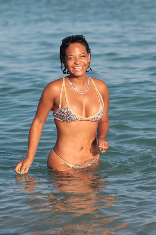 Christina Milian in a bikini