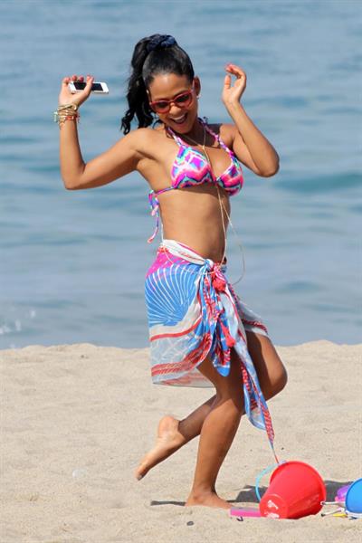 Christina Milian in a bikini