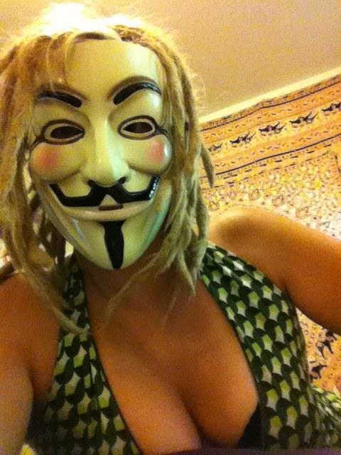 Anonymous taking a selfie