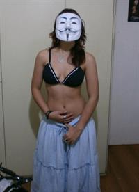Anonymous in a bikini