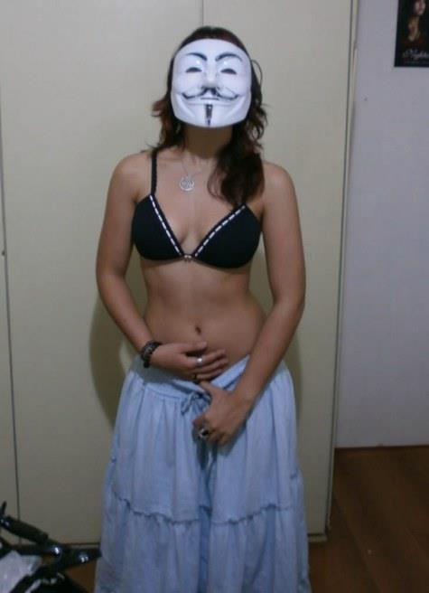 Anonymous in a bikini