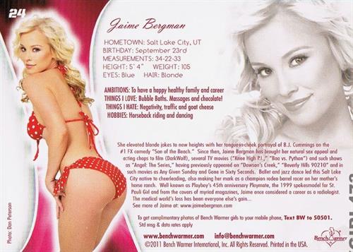 Jaime Bergman in a bikini