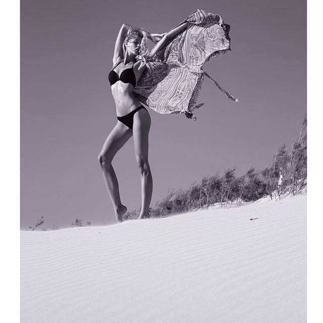 Kimberley Mens in a bikini