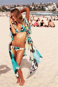 Camille Rowe in a bikini