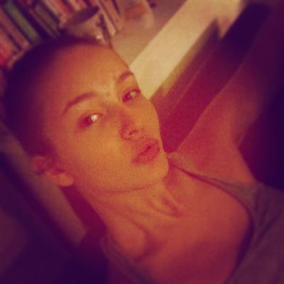 Kristina Romanova taking a selfie