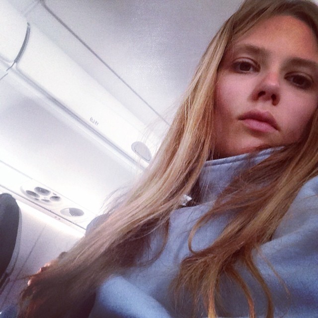 Caroline Brasch Nielsen taking a selfie