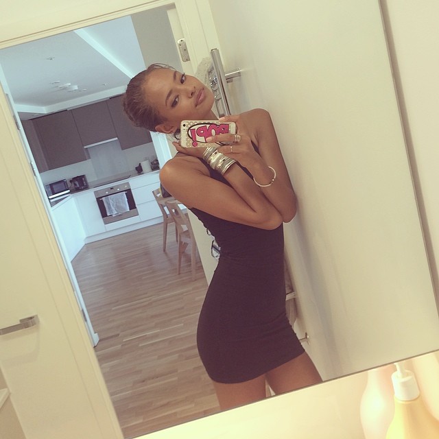 Malaika Firth taking a selfie