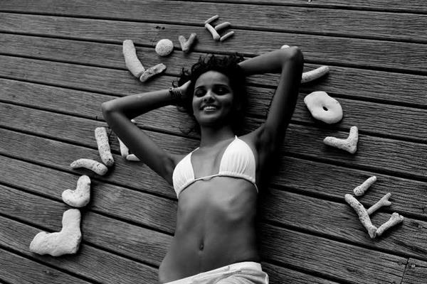 Gracie Carvalho in a bikini