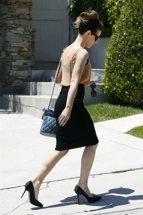Kate Beckinsale in heels while heading to Pantages Theatre in Hollywood may 12-2013 