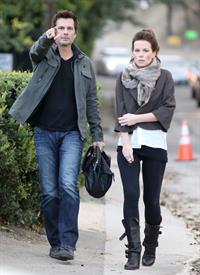 Kate Beckinsale headed to a high school football game in Studio City 11/10/12
