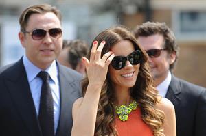 Kate Beckinsale Richard Beckinsale plaque unveiled at College House Junior School in Nottingham July 17-2013 