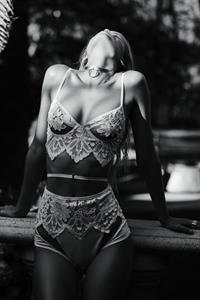 Frida Aasen in lingerie