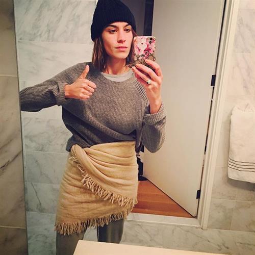 Alexa Chung taking a selfie
