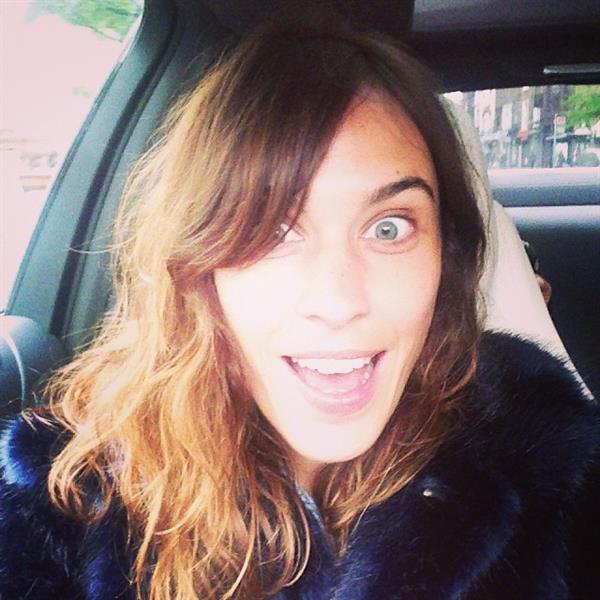 Alexa Chung taking a selfie