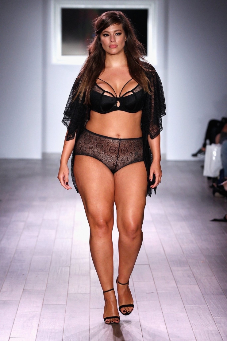 Ashley Graham in lingerie
