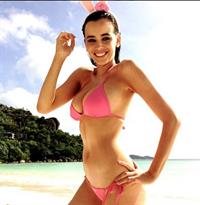 Sarah Stephens in a bikini