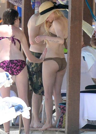 Avril Lavigne in a bikini