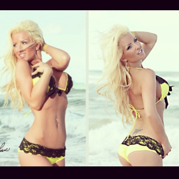 Sheala Foster in lingerie - ass