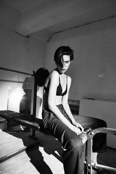 Anonymous in lingerie