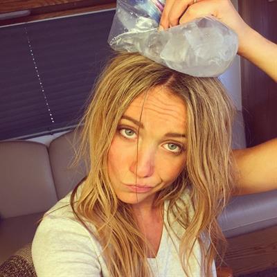 Katrina Bowden taking a selfie