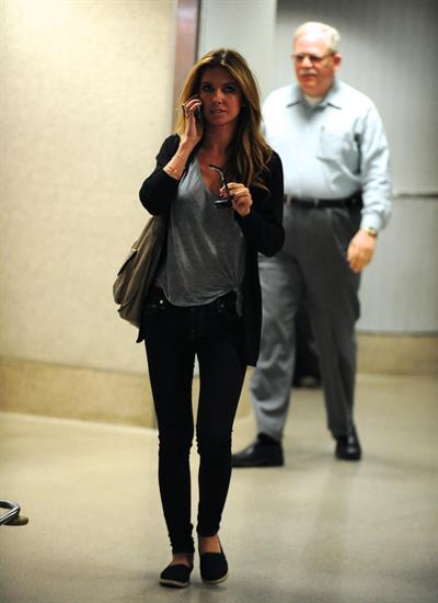Audrina Patridge arrives into LAX Airport