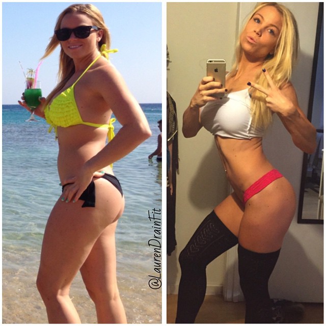 Lauren Drain Kagan in a bikini taking a selfie