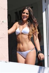 Claudia Romani in a bikini